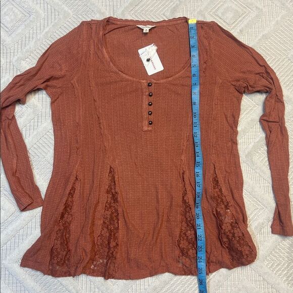 LUCKY BRAND - Lace Godet Swing Henley - Picture 9 of 9